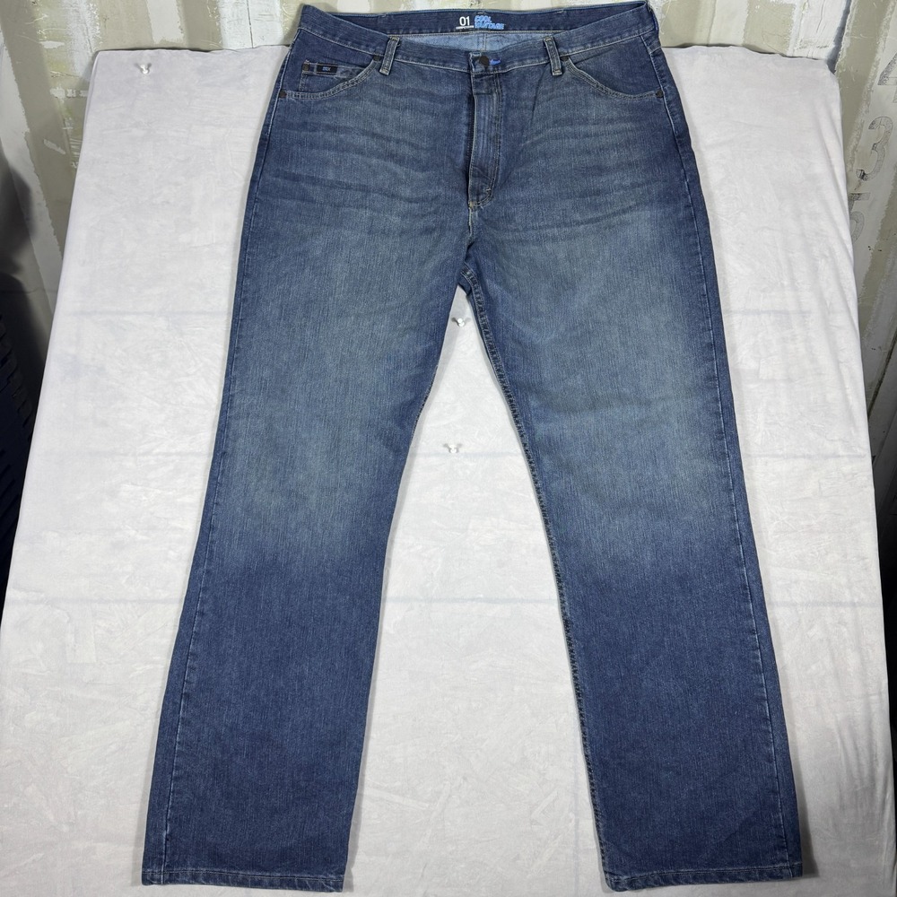 Wrangler Cool Vintage 01 Competition Mens Straight Jeans Blue Denim Size‎ 40x34
